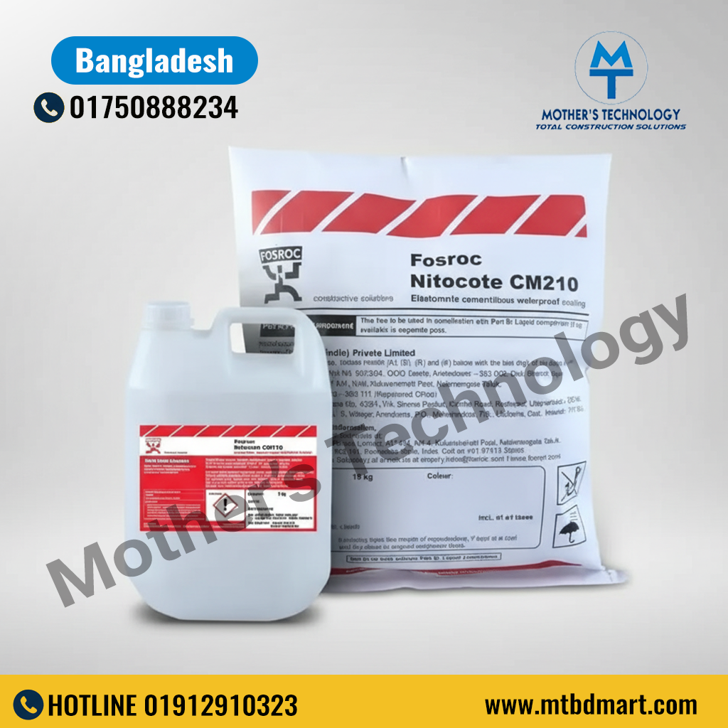 Nitocote CM 210 – Two-component cementitious waterproof coating for concrete and masonry protection.