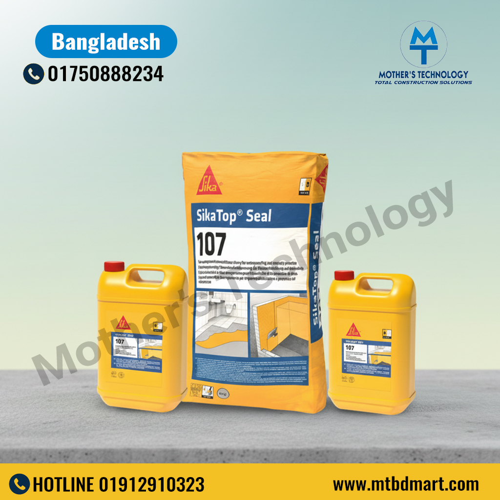 Durable SikaTop Seal-107 IN for waterproofing basements, tanks, and concrete surfaces