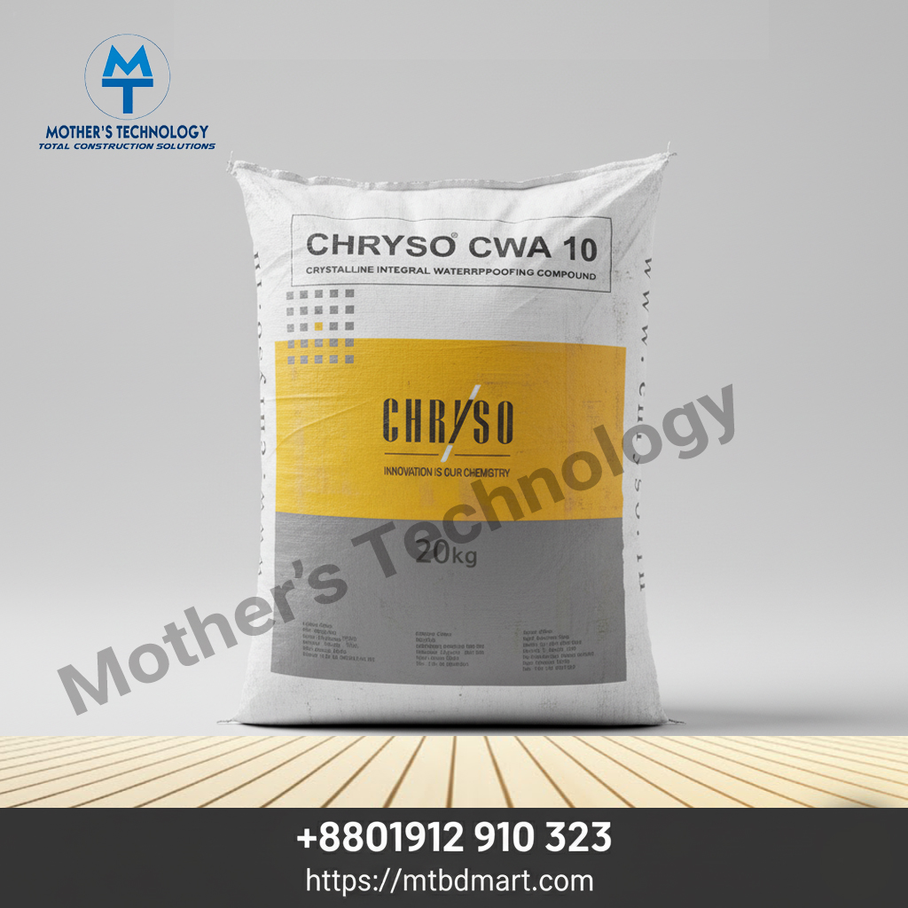 CHRYSO® CWA10 is a high-performance concrete water reducer and superplasticizer. It improves workability, reduces water content, and enhances concrete strength and durability. Ideal for all types of concrete applications.