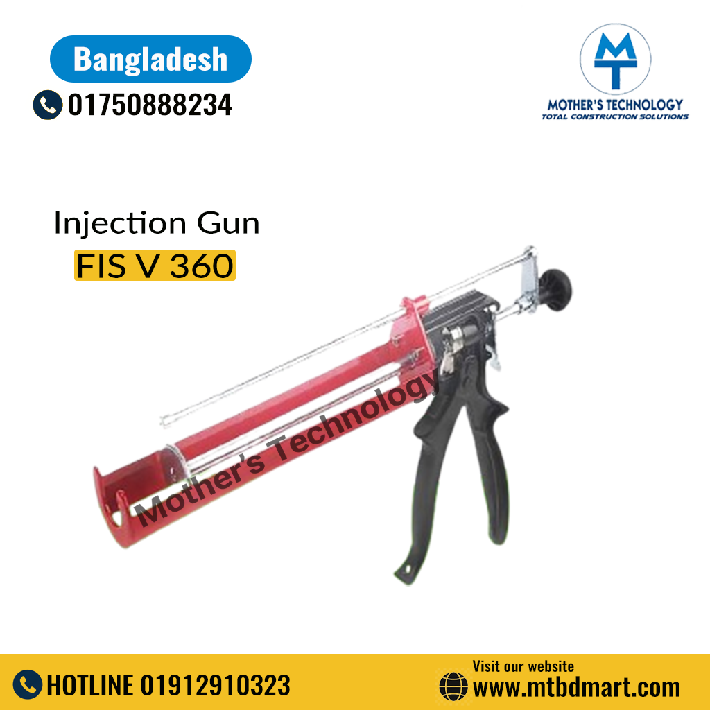 High-performance Fischer FIS V 360 Injection Gun designed for precise chemical anchoring and mortar application.